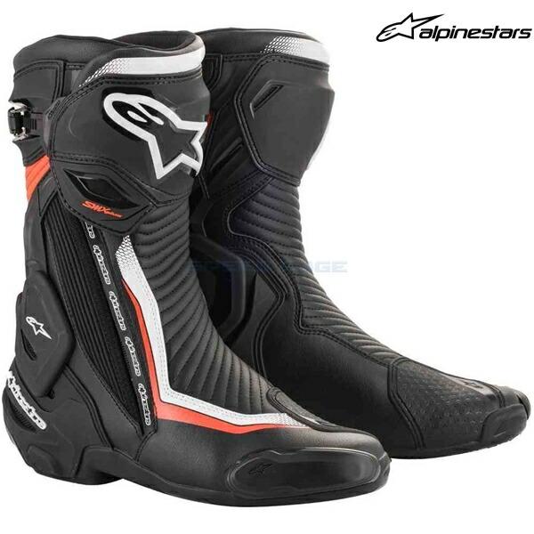 乐天商城 - alpinestars アルパインスターズ ブーツ SMX PLUS v2 BOOT カラー:BLACK WHITE RED FLUO(1231) サイズ:45/29.5cm