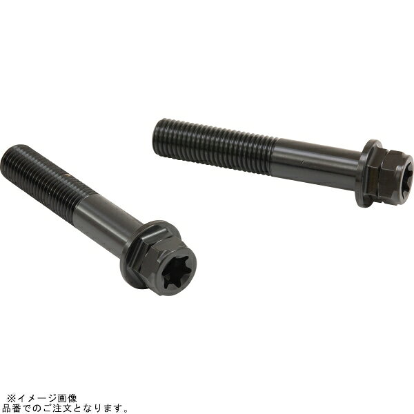 PLOT brembo プロトブレンボ CMBF-055B ステンレスキャリパーマウントボルト ブラック 55mm フランジ六..