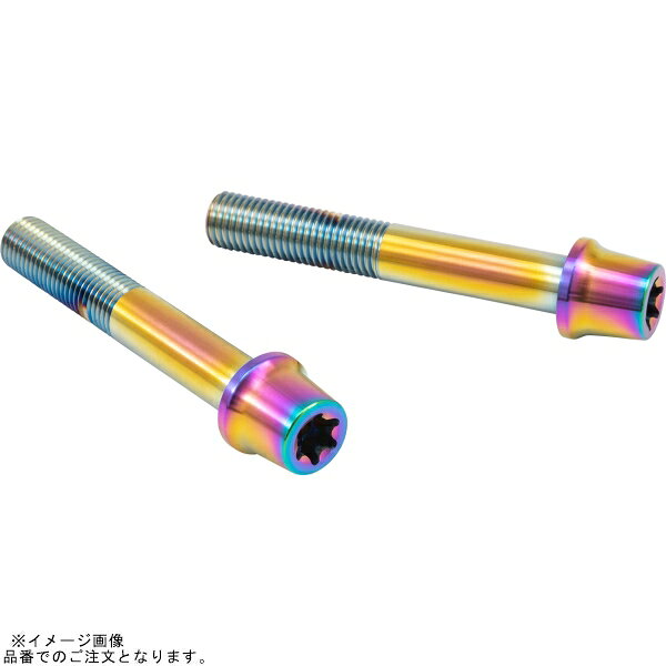 ■商品情報 65mm テーパーキャップ M10/P1.25 ヘクサロビュラ 2本入 ブレンボキャリパーのマウントボルト座面に対応するサイズにて設計したステンレス削り出しキャリパーマウントボルト。 トルク伝達効率が高く、ねじ穴が変形しにくいヘクサロビュラ形状を採用。 カラーリングはポリッシュ・ブラック・チタン色の3色をラインナップ。 タイプ：テーパーキャップ カラー：チタン色 サイズ：ボルト座面サイズ：φ17.0 材質[素材]：ステンレス 仕上げ(表面処理)：PVDコーティング 内容量[数量]：2本入り ネジサイズ：M10 ネジピッチ：P1.25 キット内容：マウントボルト2本 対応キャリパー：ブレンボ ラジアルキャリパー 108mmピッチ GP4-RB レーシングラジアルCNC4P GP4-RX 484caferacer GP4-RS M-4 形状：ヘクサロビュラ T50 型番：CMBT-065 使用上の注意：締め付けにはヘクサロビュラ/ヘックスローブ/トルクス用工具T50サイズソケットが必要です。 長さ：65mm ■ブランド：PLOT brembo(プロトブレンボ) ■販売元：PLOT ■品番：CMBT-065T ※商品の仕様/適合/数量/カラー等は、上記メーカー品番に準じます。 ※最新情報・最新適合等はメーカー公式HPをご確認下さい。 ■商品の疑問・質問 商品の仕様・適合・詳細等に関しては、メーカーへお問い合わせ下さい。 ■在庫 在庫表記は、複数店舗での共有在庫の為、商品の在庫を保証する内容ではございません。 ※欠品・長期納期・完売等の場合がございます事を予めご了承下さい。 ■ご注意 ※商品画像はイメージとなっており、実際の商品と異なる場合がございます。 ※品番・JANコードでのご注文となります事を予めご了承下さい。 ※商品の使用方法及び操作方法、取付に関する技術的なご案内は行っておりません。 ※ご注文を頂く際は、お買い物ガイドの内容を事前にご確認下さい。