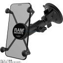 RAM MOUNTS ラムマウント RAM-B-166-UN10U Xグリップ(M)&ツイストロックサクションベースセット(標準アーム) 吸盤径83.8mm 1インチボール(2)