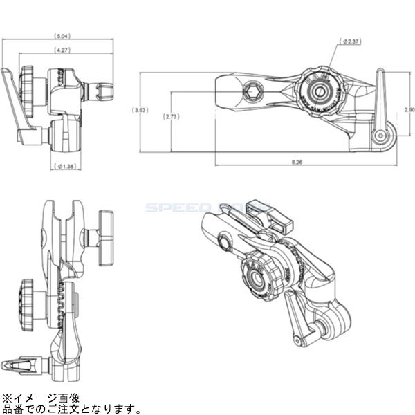 RAM MOUNTS ���ޥ���� RAM-261-ADJU ������åȥ����󥰥����� NPT�ۡ����� 1.5������ܡ�����
