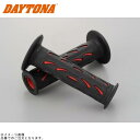 DAYTONA デイトナ 98064 PROGRIP 耐振GELシリーズ #724(φ22.2/全長120mm)ブラック/レッド エンド貫通
