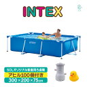 INTEX インテックス プール 3m 循環ポンプ ろ過器 アヒル 100個 セット 300cm x 200cm x 75cm INTEX プール おうちプール...