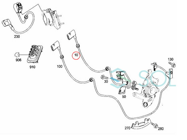 �٥�� W204 �ꥢ ���ԡ��ɥ��󥵡� ABS���󥵡� �������� C180 C200 C250 C300 C350 C63 2045400317 �ݥ�����ȡ