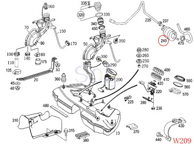 Diagram of 1997 mercedes e420 engine