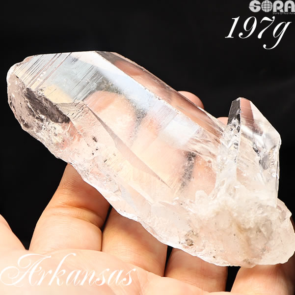  限定1点モノ 水晶 ポイント 197g アーカンソー産 天然石 パワーストー...