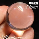 【限定1点モノ】透明タイプ(細かいインクルあり) ヒマラヤ水晶 ガネーシュヒマール産 水晶 丸玉 ヒマラヤ水晶 33mm パワーストーン 天然石 原石 水晶 H...