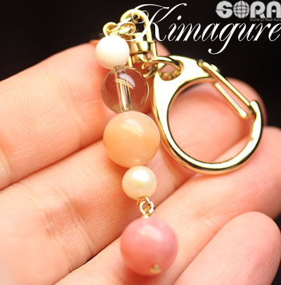 パワーストーン キーホルダー 【限定1点モノ】店長の気まぐれシリーズ 5A ピンクオパール SA サチャロカローズアゼツライト SA 山梨産スモーキークォーツ チャーム 天然石 お守り