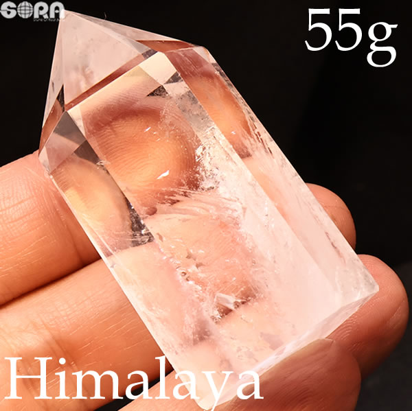 【限定1点モノ】　ヒマラヤ水晶 55g ポイント ガネーシュヒマール産 原石 パワーストーン 天然石 水晶 ポイント クラスター【原石系】