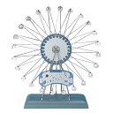 《ゆっくりと回る高さ60cmの観覧車がお部屋のアクセントに》イシグロ 大観覧車シルバー電動オルゴール付き21080