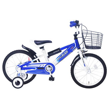 《補助輪付きで安心!人気者になれる楽しいKIDSバイク!》Mypallas子ども用自転車 16インチ MD-10-BL(ブルー)