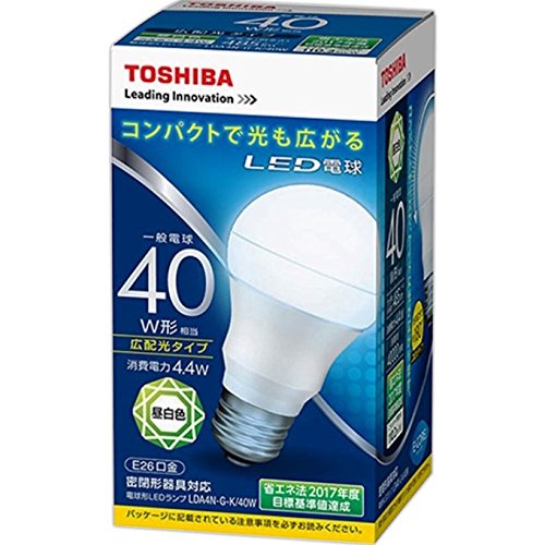乐天商城 - 東芝 LED電球 E-CORE 広配光形　昼白色40W形相当LDA4N-G-K/40W(5個セット)