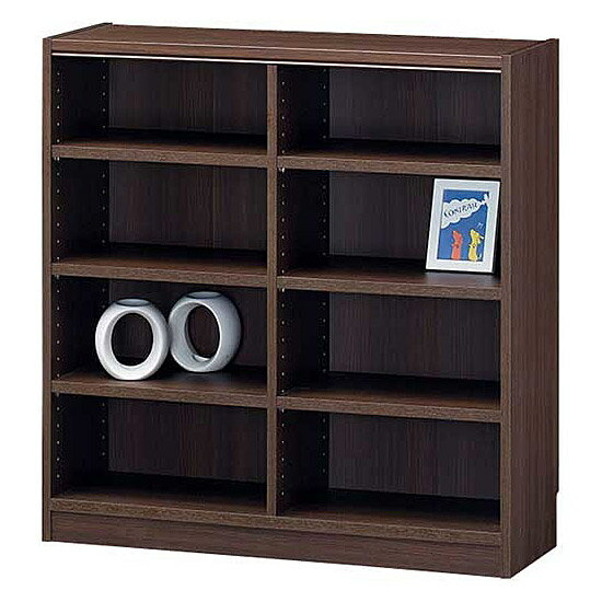 《高さいろいろ、カラーは3色》白井産業 本棚オープンラックTanalio TNL-9087DK(W870×D290×H900mm)ダークブラウン