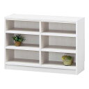 《高さいろいろ、カラーは3色》白井産業 本棚オープンラックTanalio TNL-6087WH(W870×D290×H600mm)ホワイト