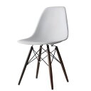 《最上級のフォルムをリビングに》イームズ DC-231B-LGY DSW Dining Shell side chair Wood base DBR脚ライトグレー