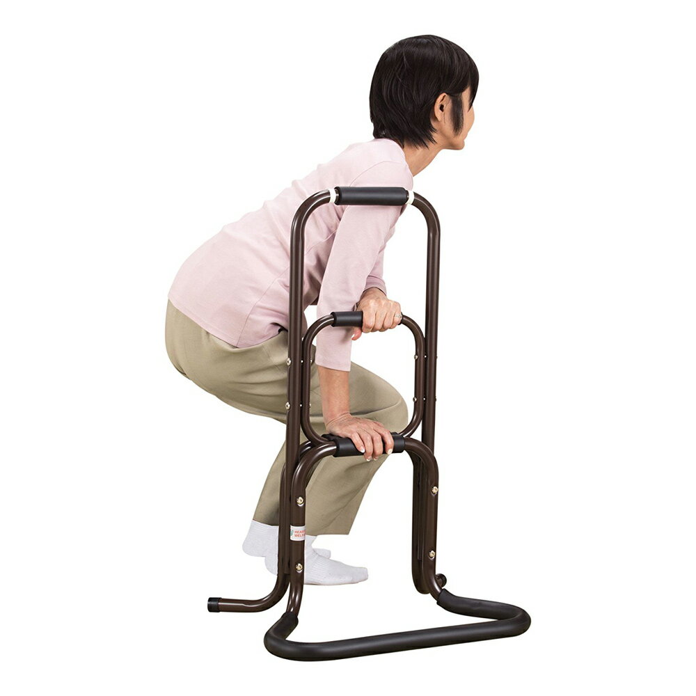 Rakuten - 《膝や腰の負担を軽くし、ラクに立ち上がれます》ファミリー・ライフ アルミ製らくらく立ち上がり手すり(03108)