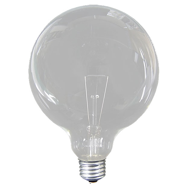 《住宅・店舗用クリアボール電球》ASAHI クリアボールランプE26口金/直径125mm/110V-150W GCE26110V-15..