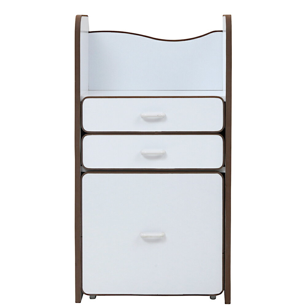 《片付ける習慣が身につく、お子さまの整理整頓をサポート》JKプラン ランドセルラックW480×D290×H900(引き出し・キャスター付き)FES-0003WH/BR [2]