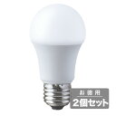 《電球から取り替えるだけで省エネ 長寿命 調光器具対応》東京メタル LED電球(E26口金一般電球形)昼白色40W相当LDA5NDK40W-T2(2個セット)調光対応