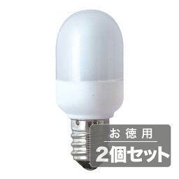 《電球から取り替えるだけで省エネ&長寿命》東京メタル LED電球(E12口金ナツメ球タイプ)昼白色5W相当LDT1DE12-TM(2個セット)