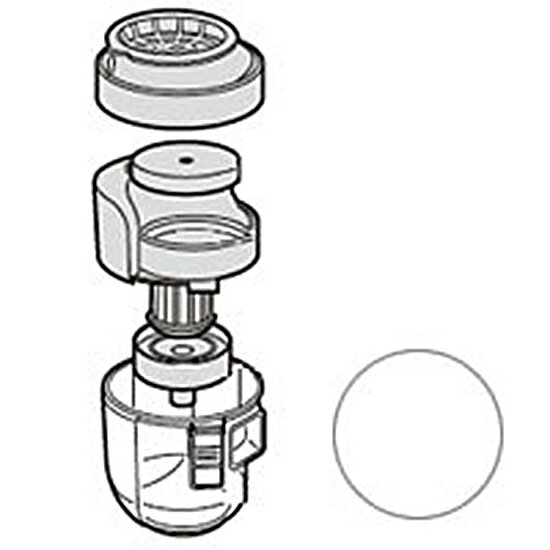 シャープ 掃除機用ダストカップセット(ホワイト系)(217 137 0386)【対応機種】EC-ST20-W