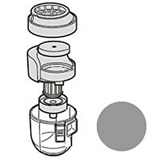 シャープ 掃除機用ダストカップセット(シルバー系)(217 137 0385)【対応機種】EC-ST20-S