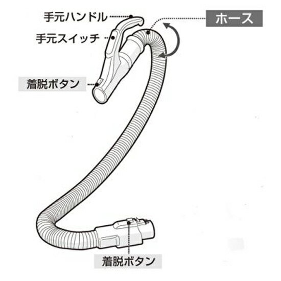 シャープ 掃除機用ホース(217 358 0497)