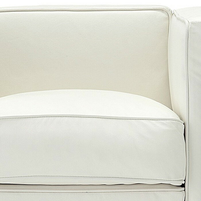 《世界的傑作のソファがくつろぎを描きます》ル・コルビジェ LC2SOFA_2P_002 LC2グランコンフォートソファ 2人掛けホワイト [2]