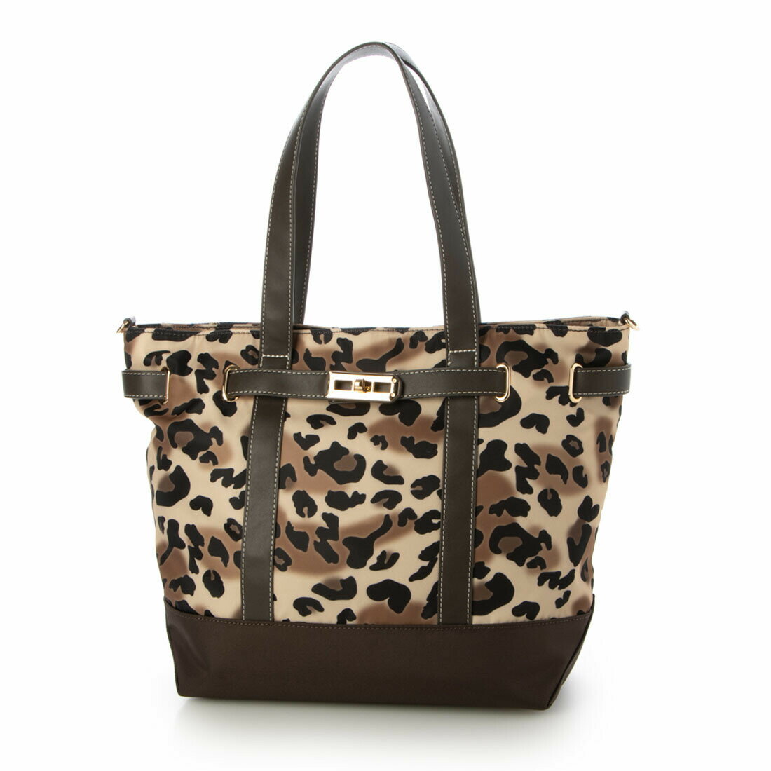 乐天商城 - LA BAGAGERIE ベルテッド2WAYトートB0078-02 29レオパード