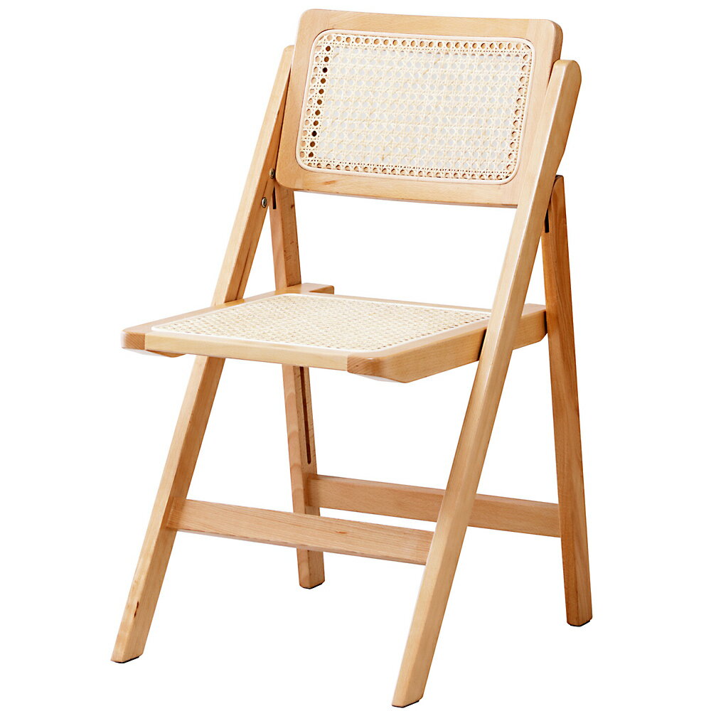 乐天商城 - KOEKI AMU フォールディングチェア天然ラタンかごめ編みAMUFC01ナチュラル