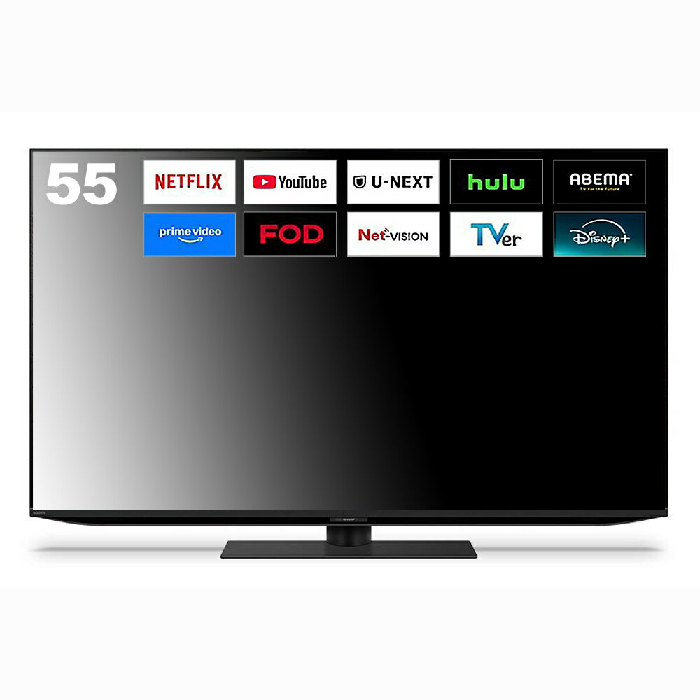 Rakuten - シャープ 4K量子ドット/mini LEDテレビ搭載55V型テレビ4T-55X7A