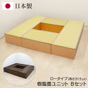 【本日ポイント5倍!】送料無料 ! 樹脂畳ユニット Bセット 日本製 ロータイプ 幅180cm×210cm 高さ31cm ベンチ 小上がり 畳ボックス 収納付き 簡単手入れ【 和風 たたみ 空間 ミニ和室 インテリア おしゃれ 新着!】 送料込 ◇ 直送■PP畳BセットLO