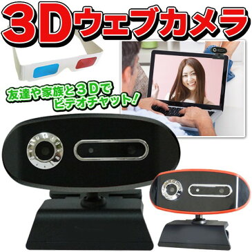 送料無料 ZOX 3Dウェブカメラ 30万画素 ビデオチャット 3Dウェブカメラ本体+飛び出す3Dめがね 【検索: パソコン PC カメラ 動画 写真 ビデオ ビデオ通話 スカイプ skype Web Camera 】 送料込 ◇ 3Dウェブカメラ CS
