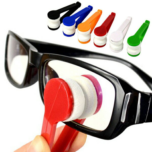 【本日ポイント5倍!】送料無料 (規格内)【5個セット】メガネクリーナー トングでレンズを挟んで簡単お掃除♪ コンパクト【 メガネ拭き 眼鏡拭き 眼鏡用 パフ ...