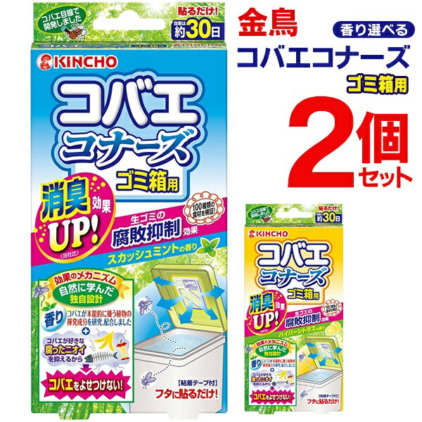 【2点で3%OFF+P3倍】送料無料 !( 規格内 )【2個セット】KINCHO コバエコナーズ ゴミ箱用 スカッシュミ..