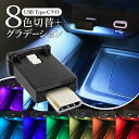 【本日ポイント5倍!】送料無料 !(定形郵便) 光る USBポート TypeC コネクタカバー ほこり防止 8色切り替え イルミネーション 動画あり★【 蓋 インテリアライト 自動車 カー用品 車内 おしゃれ 間接照明 LEDライト 】 送料込 TY◇ Type-Cライト