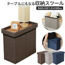 【お得クーポン配布中!】テーブルにもなる 収納スツール 収納付きチェア 机/椅子 スリム 40×21×35cm 耐荷重80kg【 サイドテーブル 収納ボックス ...