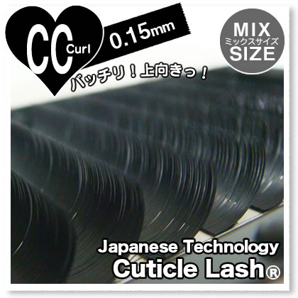 ܂GNXe@Cuticle LashiL[eBNbVjEyelash Extension|Japanese Technologyy Cuticle Lash@zCC-Curl@0.15-MIX Sise yAzoryBz