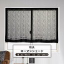 ローマンシェード サイズオーダー ドラム型 幅51～90cm 丈151～200cm 【RB465】 クラリス [1枚] おしゃれ 防炎 ブラックレース ダマスク柄 ストライプ 黒 ブラック OKC5