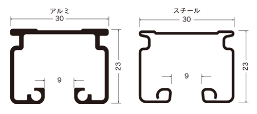 [本日全商品ポイント5倍] 大型レール カーテンレール GT30型 アルミ 直線レール4m レール 耐荷重30kg 業務用 工場 店舗 施設 レール ビニールカーテン レール 【TT12L40-AS】