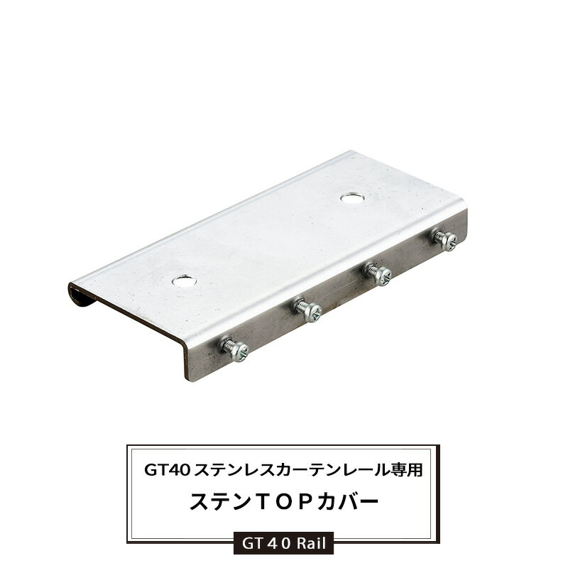 大型レール カーテンレール GT40型 ステンレスレール用 TOPカバー 部材のみ ステンレス 業務用 工場 倉..
