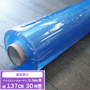 ビニールシート ロール 透明 0.5mm厚 幅137cm 30m巻 巻き売り 巻売 透明ビニール デスクマット 養生シート 飛沫対策 送料無料 FT JQ