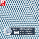 [10%OFFクーポン×本日限定] ネット 網 転落防止ネット 防炎 幅30～100cm 丈101～200cm [280T/52本 15mm目] 【NET05】 仮設工業会認定品 転落防止 安全ネット 落下防止網 落下対策 建設現場 工事現場 足場 螺旋階段 吹き抜け 安全用品 安全対策 JQ