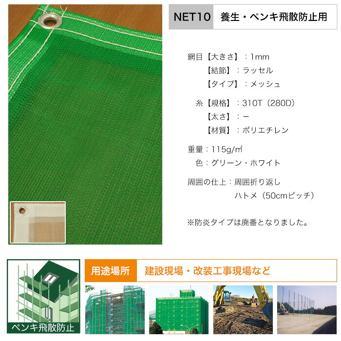 [マラソン限定クーポンあり] ネット 網 ペンキ飛散防止ネット 1mm目 幅30〜100cm ...
