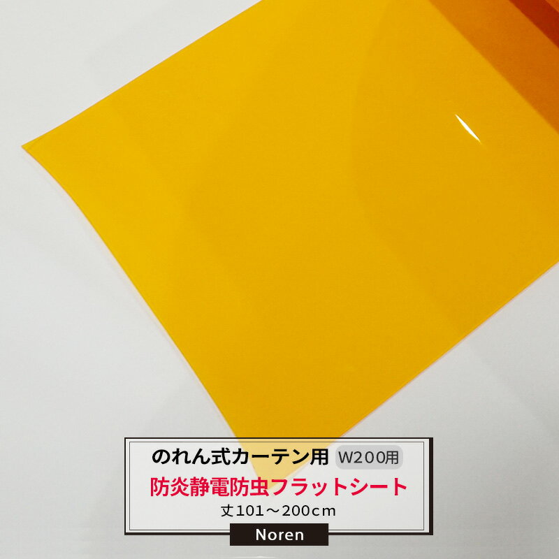 樂天商城 - [25日限定10%OFFクーポン×P10倍20時〜6H] ビニールカーテン のれん式 カーテン用 防炎静電防虫フラットシート 200mm幅 2mm厚 101〜200cmまで 1cm単位カット販売 業務用 のれん 間仕切 省エネ 節電 防塵 防虫 JQ