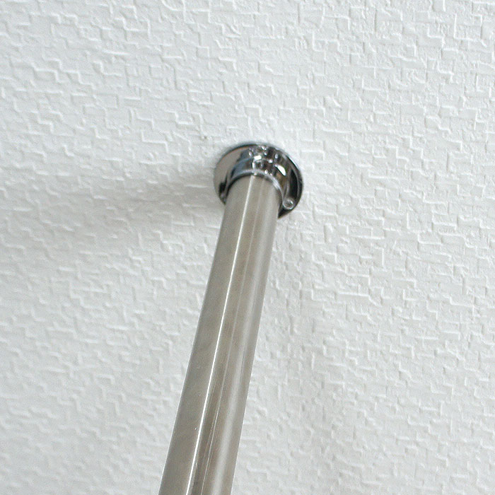 パイプ用クロームソケット/32mm［DIY クローゼット ハンガーパイプ 手すり 棚 タオル掛け］ JQ