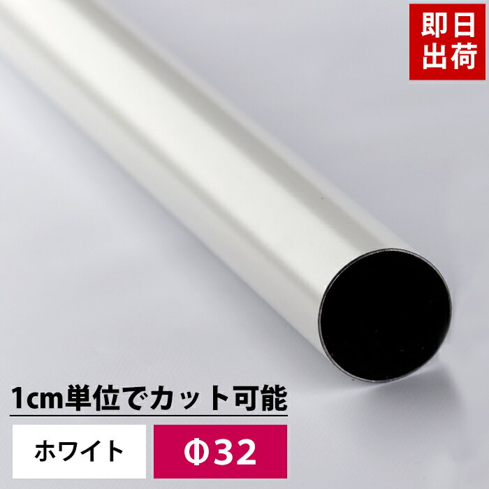 ホワイトパイプ 32mm 51cm～100cm 丸パイプ カ