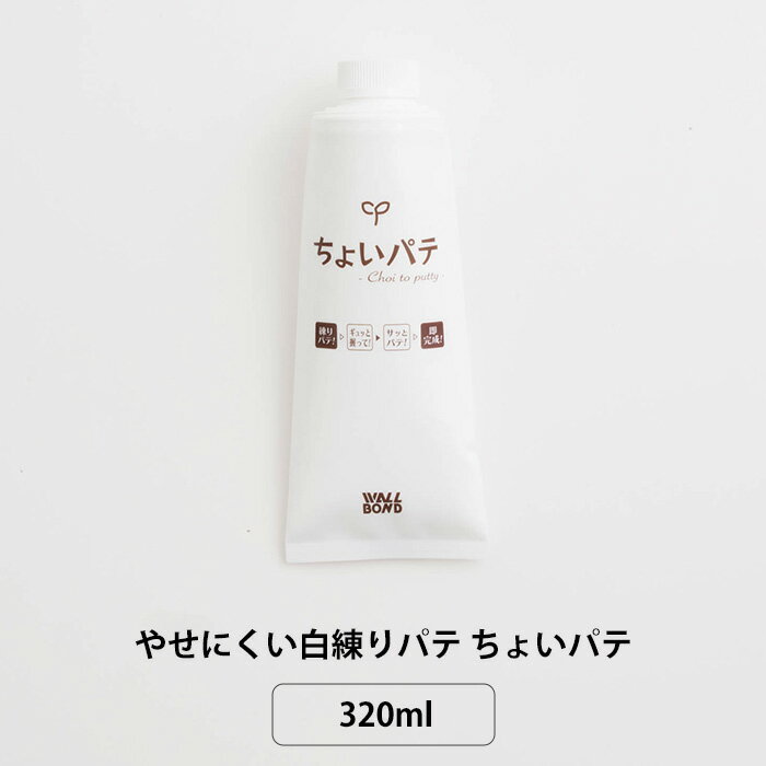 Rakuten - パテ 練りパテ 白 痩せにくい 壁穴の補修 やせにくい白練りパテ ちょいパテ 320ml H-N-0