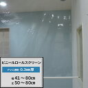 [サイズオーダー] ビニールロールスクリーン 透明 PVCビニールシート 0.3mm厚 幅41〜80cm 丈50〜80cm [TT31 倉庫 会社 事務所 店舗 病院 カフェ 間仕切 インテリア 飛沫対策 ウィルス対策 インテリア プルコード式 チェーン式 取り付け簡単 日本製] JQ