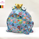 【Pomme pidou(ポンピドゥー) 】ベルギー セラミック製 POPアート グラフィック 「カエル貯金箱」 特大 高さ35cm【送料無料】正規品